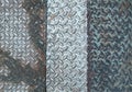 Steel texture plates floor welds together