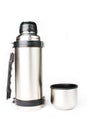 Steel thermos Royalty Free Stock Photo