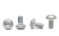 Steel threaded bolts without nuts