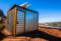 Steel Tool-Shed Construction Royalty Free Stock Photo