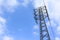 Steel tower and blue sky Royalty Free Stock Photo