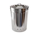 Steel trash can Royalty Free Stock Photo