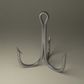 Steel treble hook