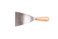 Steel trowel scraper or spatula wooden handle.