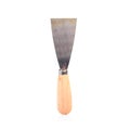 Steel trowel scraper or spatula wooden handle