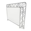 Steel truss girder element banner construction