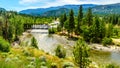 Steel Truss Railway Bridge over the Nicola River Royalty Free Stock Photo