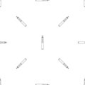 Steel vape pen pattern seamless vector