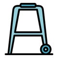 Steel walker icon color outline vector Royalty Free Stock Photo