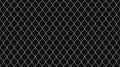 Steel wire chain link fence or rabitz seamless pattern. Metal lattice with rhombus shape silhouette. Grid fence Royalty Free Stock Photo