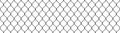 Steel wire chain link fence or rabitz seamless pattern. Metal lattice with rhombus shape silhouette. Grid fence Royalty Free Stock Photo