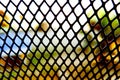 Steel wire mesh net pattern of basket of motorcycle Royalty Free Stock Photo