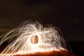 Steel wool photopgraphy Royalty Free Stock Photo