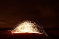 Steel wool photopgraphy Royalty Free Stock Photo