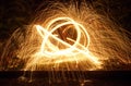 Steel Wool Sparks Royalty Free Stock Photo