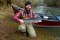 Steelhead Fisherman Royalty Free Stock Photo