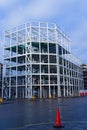 Steelwork erected for new office development in city Royalty Free Stock Photo