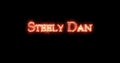 Steely Dan written with fire. Loop