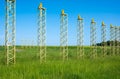 Steenokkerzeel, Flemish Brabant, Belgium - Aerodrome navigation beacon in the fields around the Brussels Zaventem airport