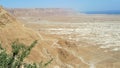 Ascent on Masada stronghold, Israel. Royalty Free Stock Photo