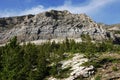 Steep cliff of mountain