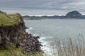 Steep cliff next to Songaksan Mountain on Jeju Island