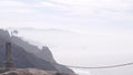 Steep cliff, rock or bluff, California coast erosion. Torrey Pines park overlook