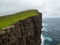 Steep cliffs of Faroe Islands.