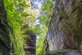 The flume gorge lincoln new hampshire Royalty Free Stock Photo