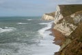 Swyre Head cliffs above Durdle Door on Dorset coast Royalty Free Stock Photo