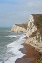 Swyre Head cliffs above Durdle Door on Dorset coast Royalty Free Stock Photo