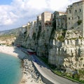 Steep coast in Tropea, Calabria (Italy)