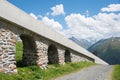 Steep cog railroad Parsenn mountain landscape Davos, landscape Switzerland