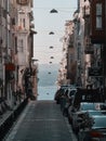 A steep descent towards the strait of Bosphorus