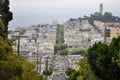 Steep hills of San Francisco, California, USA Royalty Free Stock Photo
