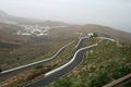 Steep mountain road