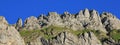 Steep mountains of the Alpstein Range Royalty Free Stock Photo
