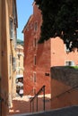 Steep and narrow stairs in Grasse