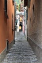 Steep and narrow stairs in Varenna