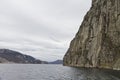 Steep rock at coast in norway