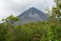 Steep Slopes of Mount Arenal Volcano in Costa Rica Royalty Free Stock Photo