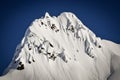 Steep Snow Covered Mountain Top, Alaska Royalty Free Stock Photo