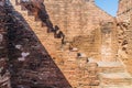 Steep stairs in Somingyi Monastery in Bagan, Myanma