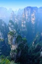 Steep stone mountain at zhangjiajie