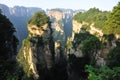 Steep stone mountain at zhangjiajie