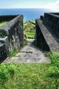 Steep Stone Steps Cut Into the Mountainside at Brimstone Hill Fortress, Saint Kitts