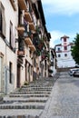 Steep street in the Albaicin, Granada.