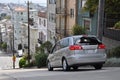 Steep street in San Francisco at Russian Hill