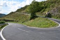 steep U-turn among other endless curves form Mosel vally to Eifel hills