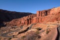 The steep winding road into Arches National Park Royalty Free Stock Photo